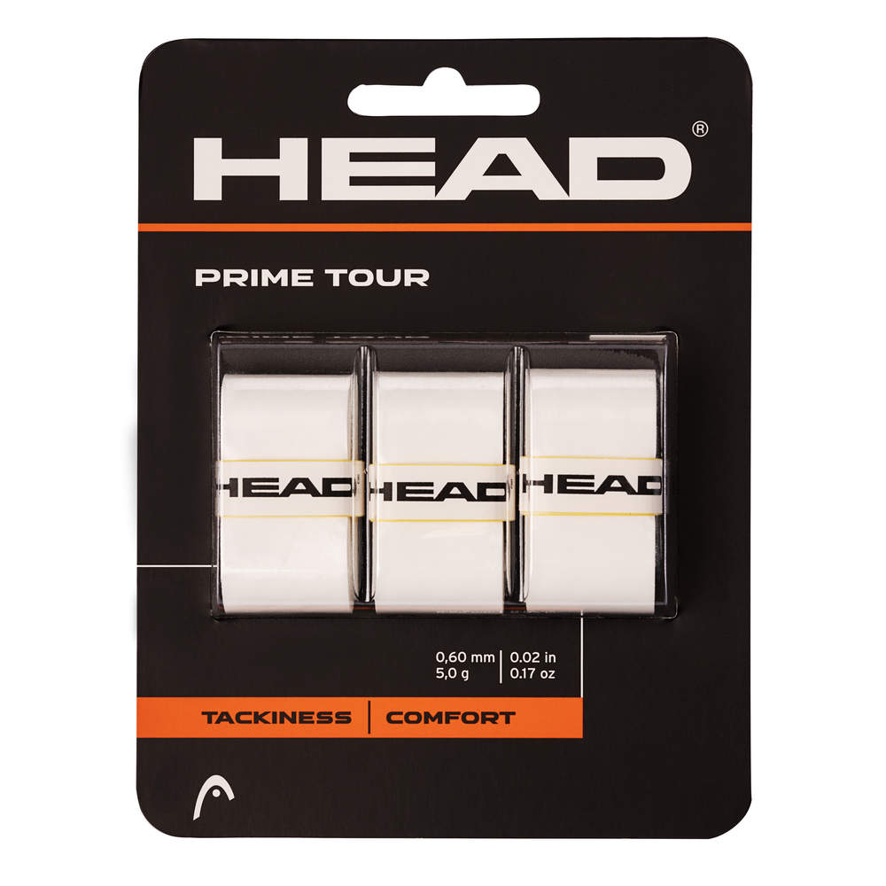 HEAD Prime Tour - 3er Pack Overgrip - Weiß HEAD Prime Tour - 3er Pack Overgrip - Weiß
