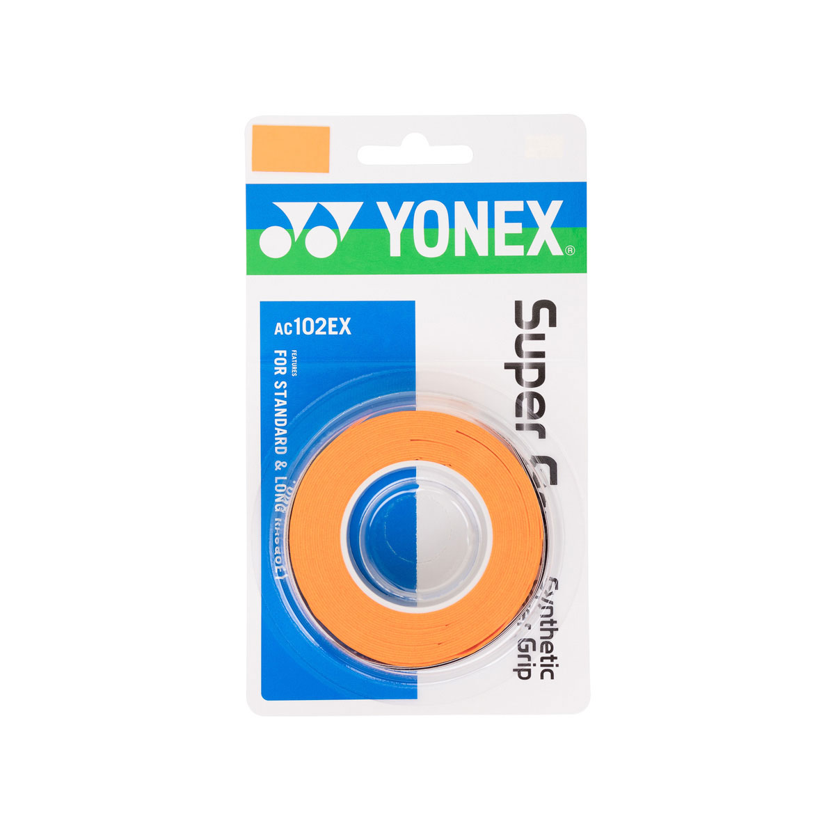 YONEX Super Grap Synthetic Over Grip 3 Stk. - Orange YONEX Super Grap Synthetic Over Grip 3 Stk. - Orange
