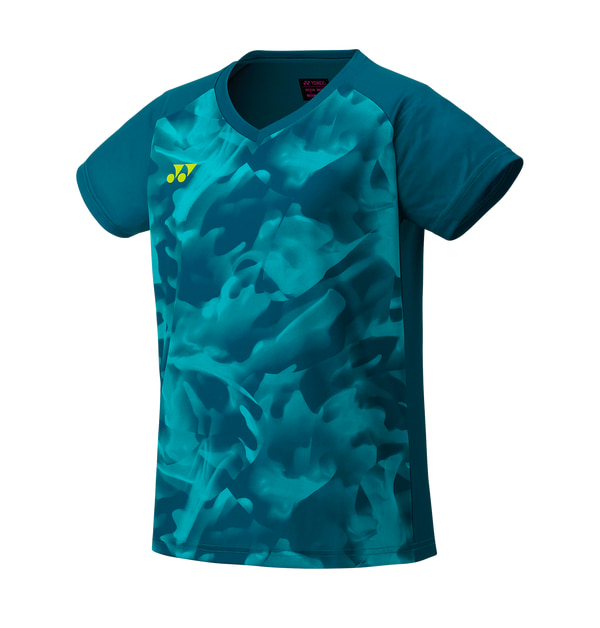 YONEX YW0033 Women's Crew Neck Shirt – LTD 3XL - Blau/Grün