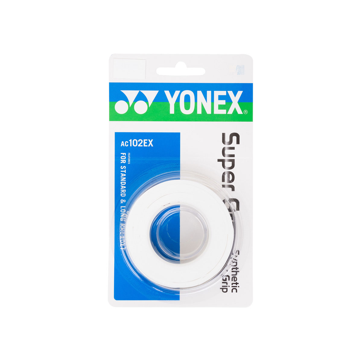 YONEX Super Grap Synthetic Over Grip 3 Stk. - Weiß YONEX Super Grap Synthetic Over Grip 3 Stk. - Weiß
